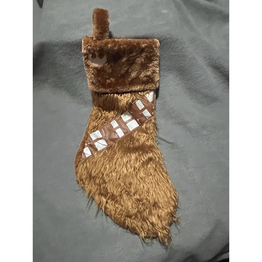 Star Wars Chewbacca Christmas Stocking Brown 19" Faux Fux‎